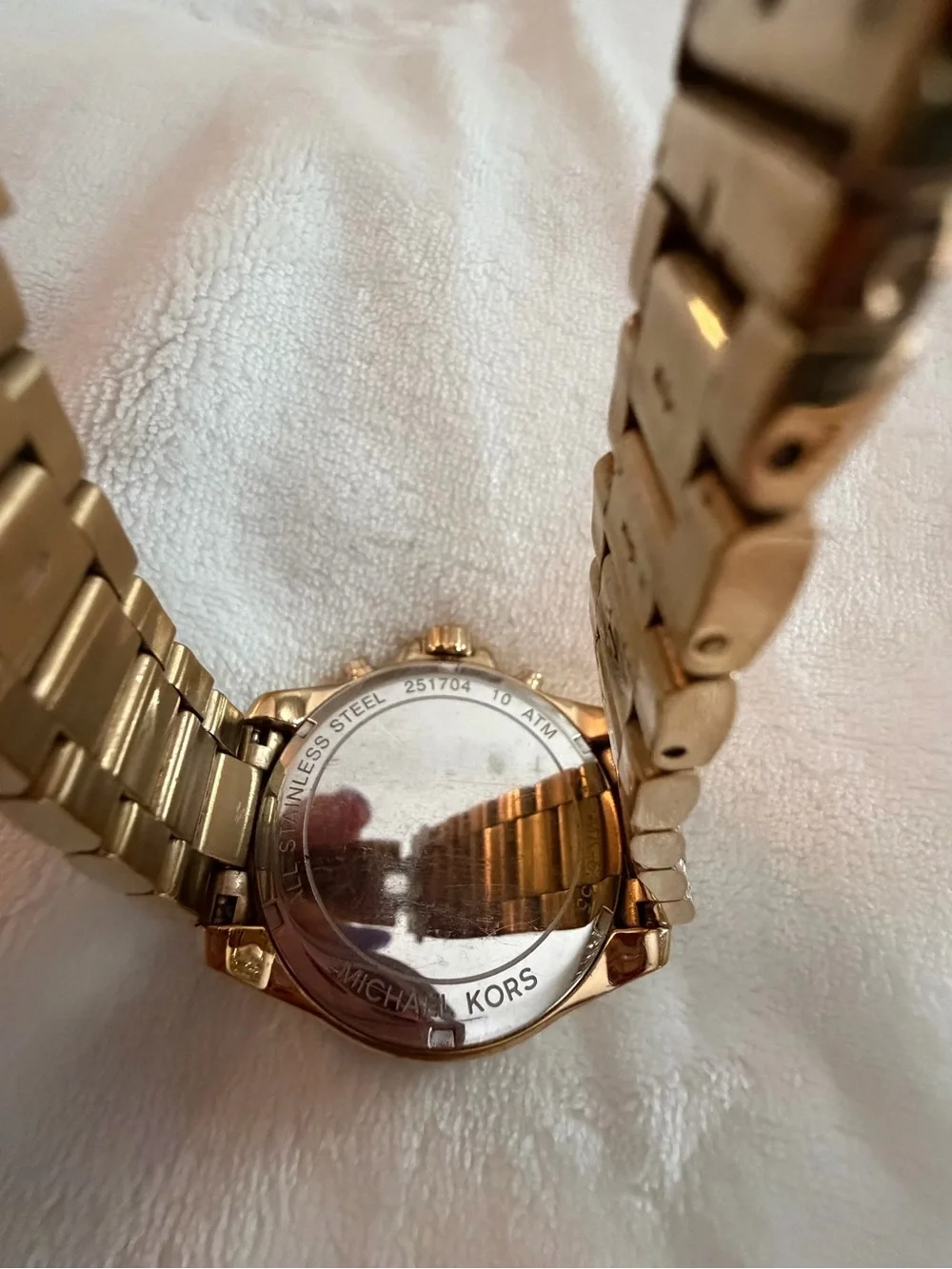 Gold Crystal Accent Women's Watch - Elegant Fashion Timepiece